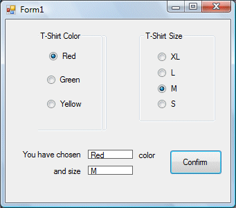 The Radio Button in Visual Basic 2010