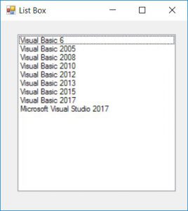 Visual Basic 2017 Lesson 6: Using List Box And Combo Box - Visual Basic ...